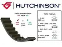 Ремень ГРМ HUTCHINSON 135 HTDP 25 1286 мм 25.4 мм