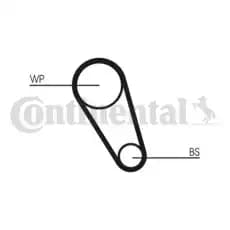 Комплект ГРМ CONTITECH CT1169WP3 435 мм 10 мм